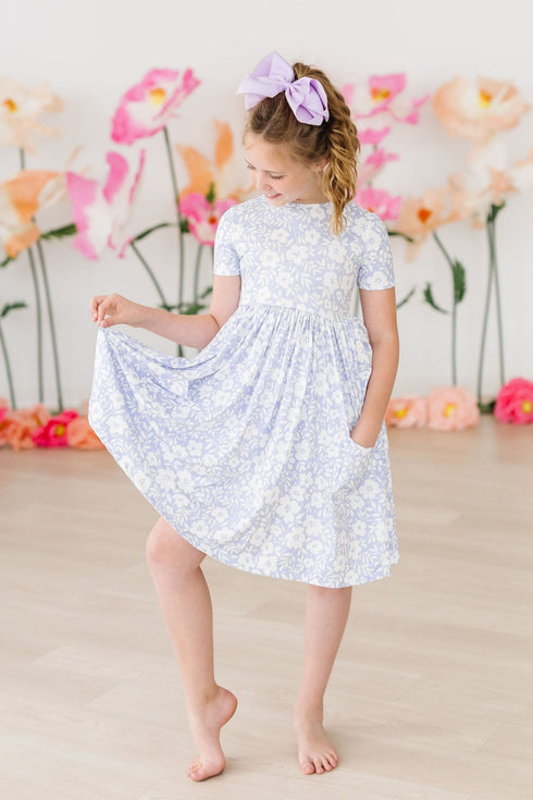 blossom-bliss-s-s-pocket-twirl-dress Mila &  Rose - Sophia's Style-Blossom Bliss S/S Pocket Twirl Dress-6-12M--1